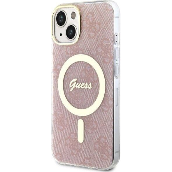 Guess Guess 4G MagSafe - Etui iPhone 14 Plus (Różowy)