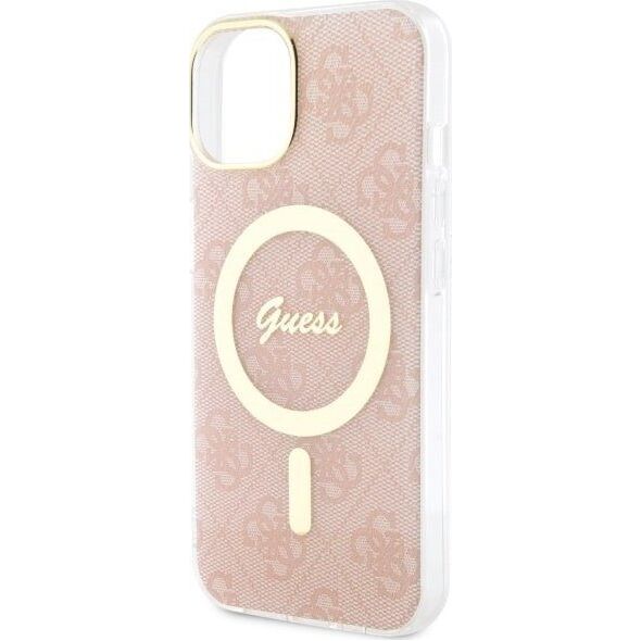 Guess Guess 4G MagSafe - Etui iPhone 14 Plus (Różowy)