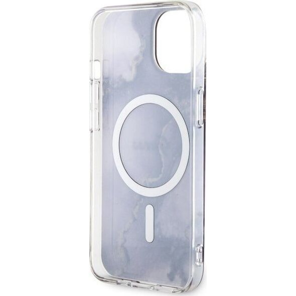 Guess Guess Golden Marble MagSafe - Etui iPhone 14 (Purpurowy)