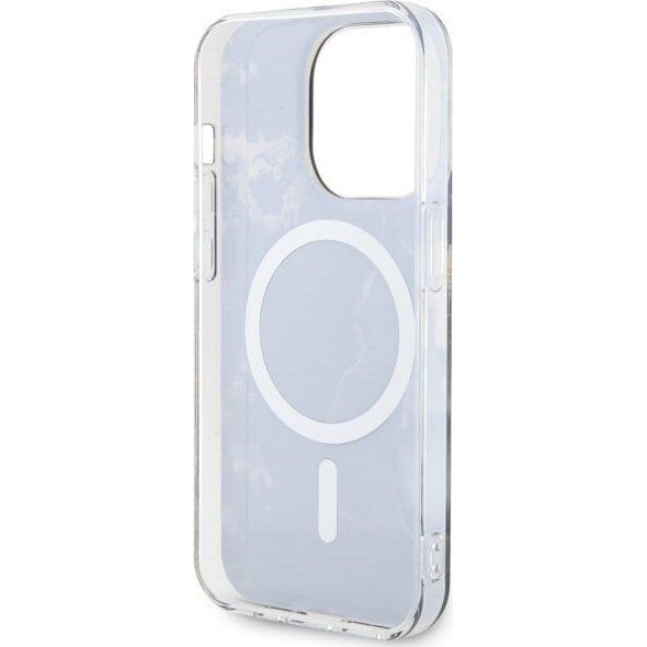 Guess Guess Golden Marble MagSafe - Etui iPhone 14 Pro Max (Czarny)