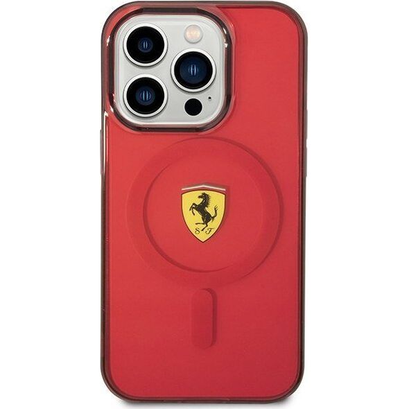 Ferrari Ferrari Translucent MagSafe - Etui iPhone 14 Pro Max (Czerwony)