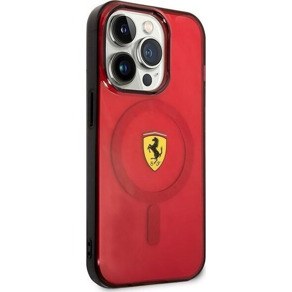 Ferrari Ferrari Translucent MagSafe - Etui iPhone 14 Pro Max (Czerwony)