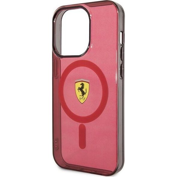 Ferrari Ferrari Translucent MagSafe - Etui iPhone 14 Pro Max (Czerwony)