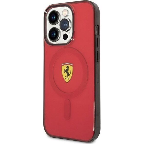 Ferrari Ferrari Translucent MagSafe - Etui iPhone 14 Pro (Czerwony)