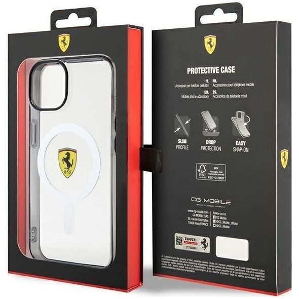 Ferrari Ferrari Outline Magsafe - Etui iPhone 14 (Przezroczysty)