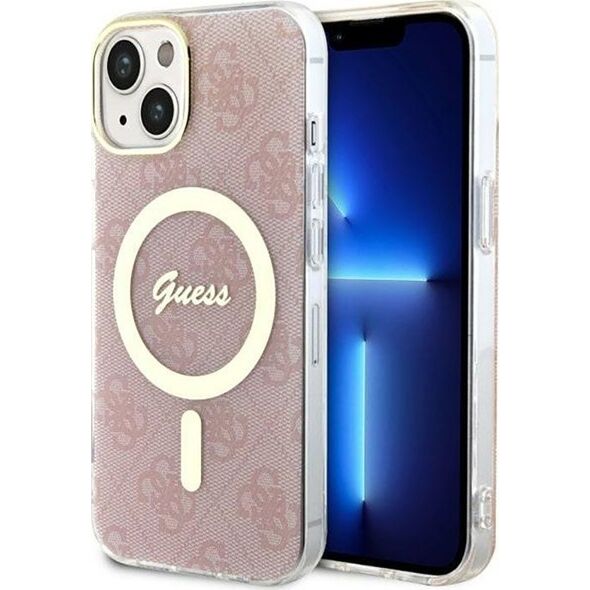 Guess Guess 4G MagSafe - Etui iPhone 14 (Różowy)