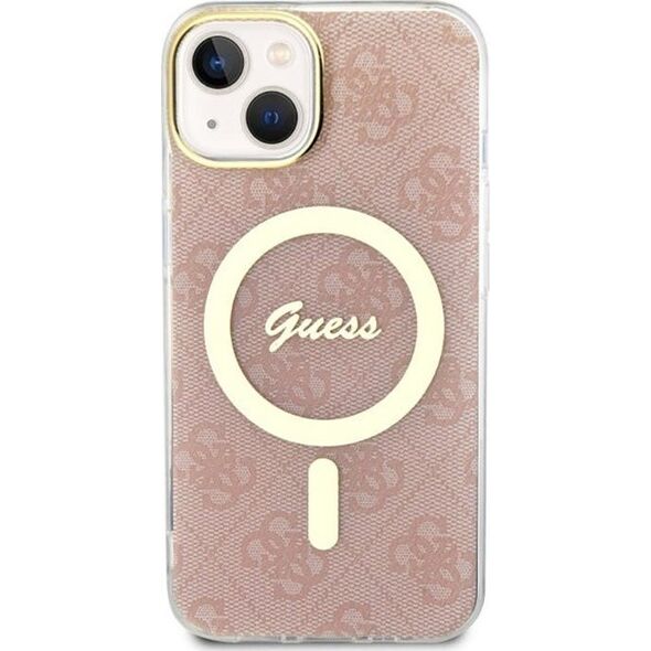 Guess Guess 4G MagSafe - Etui iPhone 14 (Różowy)