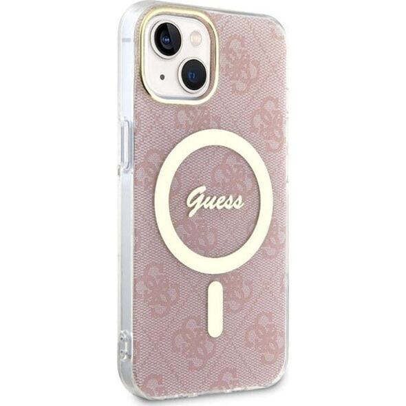 Guess Guess 4G MagSafe - Etui iPhone 14 (Różowy)