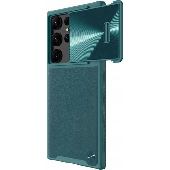 Nillkin Etui Nillkin CamShield Leather S do Samsung Galaxy S23 Ultra (zielone)