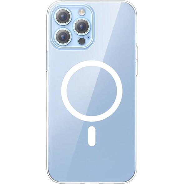 Baseus Etui ochronne Baseus Magnetic Crystal Clear do iPhone 13 Pro (transparentne) + szkło hartowane + zestaw czyszczący