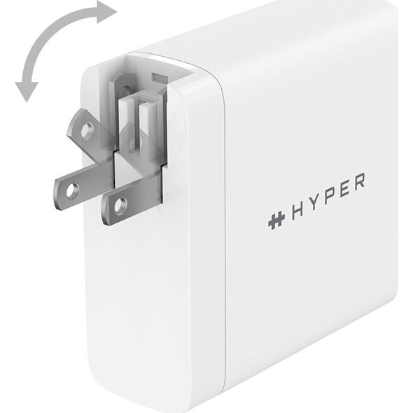 Ładowarka HyperDrive Ładowarka USB-C 140 W PD 3.1 z adapterami Biała