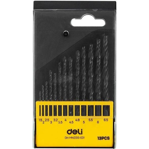 Wiertło Deli Zestaw wierteł HSS Deli Tools EDH-MHZ013-ED1