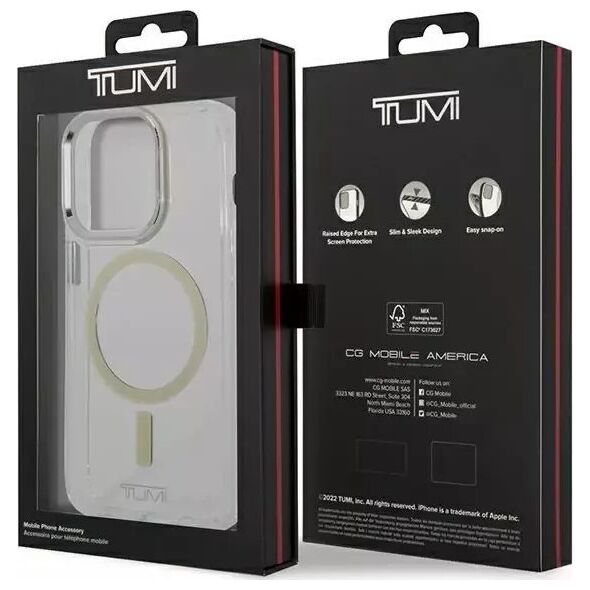 4kom.pl Etui na telefon Tumi Transparent MagSafe hardcase do iPhone 14 Pro Max przezroczysty/clear