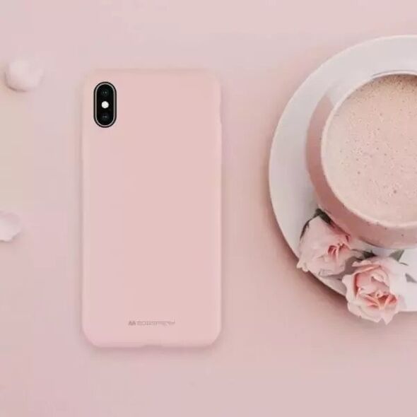 4kom.pl Etui na telefon Mercury Silicone do iPhone 14 Pro Max różowo-piaskowy/pink-sand