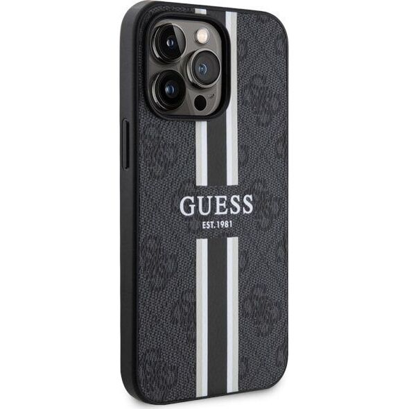 Guess Etui Guess GUHMP13XP4RPSK Apple iPhone 13 Pro Max czarny/black hardcase 4G Printed Stripes MagSafe