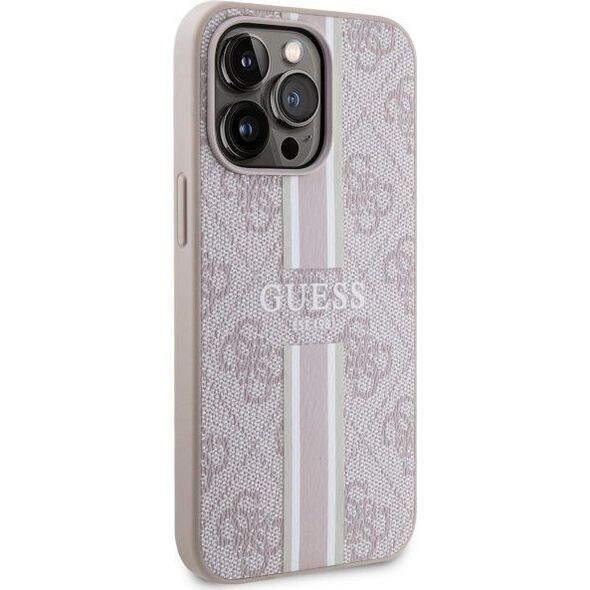 Guess Etui Guess GUHMP13LP4RPSP Apple iPhone 13/13 Pro różowy/pink hardcase 4G Printed Stripes MagSafe
