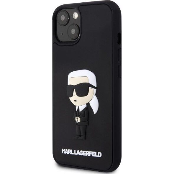 Karl Lagerfeld Etui Karl Lagerfeld KLHCP14M3DRKINK Apple iPhone 14 Plus czarny/black hardcase Rubber Ikonik 3D