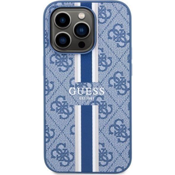 Guess Etui Guess GUHMP14LP4RPSB Apple iPhone 14 Pro niebieski/blue hardcase 4G Printed Stripes MagSafe