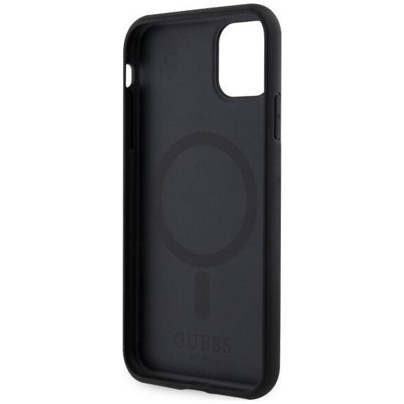 Guess Etui Guess GUHMN61P4RPSK Apple iPhone 11/XR czarny/black hardcase 4G Printed Stripes MagSafe