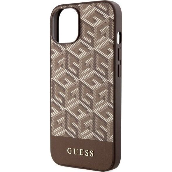 Guess Etui Guess GUHMP14MHGCFSEW Apple iPhone 14 Plus brązowy/brown hard case GCube Stripes MagSafe