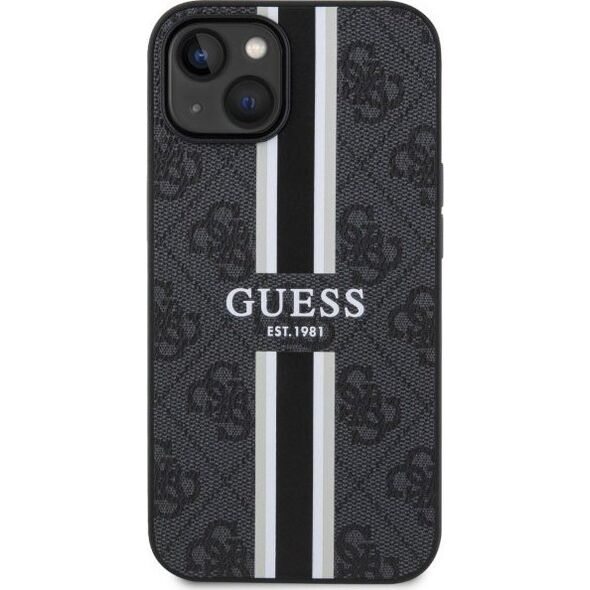 Guess Etui Guess GUHMP14MP4RPSK Apple iPhone 14 Plus czarny/black hardcase 4G Printed Stripes MagSafe