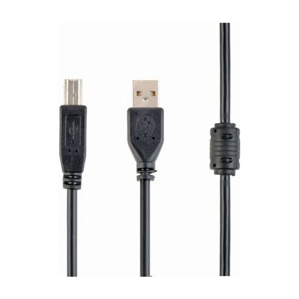 Kabel USB Cablexpert USB-A - USB-B 1.5 m Czarny (CCFB-USB2-AMBM-1.5M)