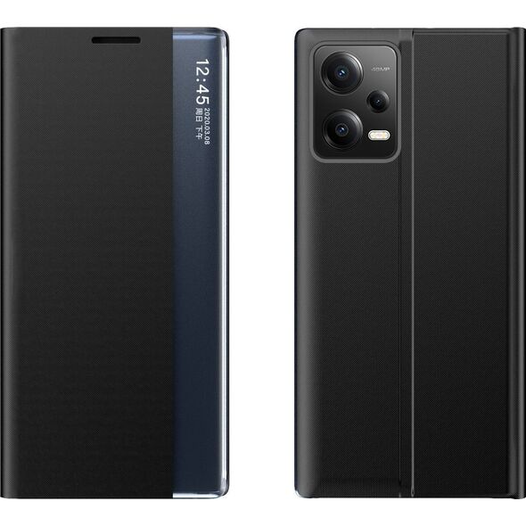 Hurtel New Sleep Case etui do Xiaomi Redmi Note 12 Pro / Poco X5 Pro 5G pokrowiec z klapką podstawka czarne
