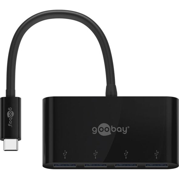 HUB USB Goobay Goobay 61073 huby i koncentratory USB Type-C 5000 Mbit/s Czarny