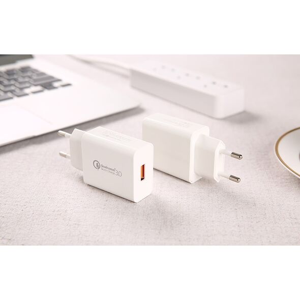 Ładowarka Foneng Ładowarka sieciowa Foneng EU13 + kabel USB do Micro USB, 3A (biała)