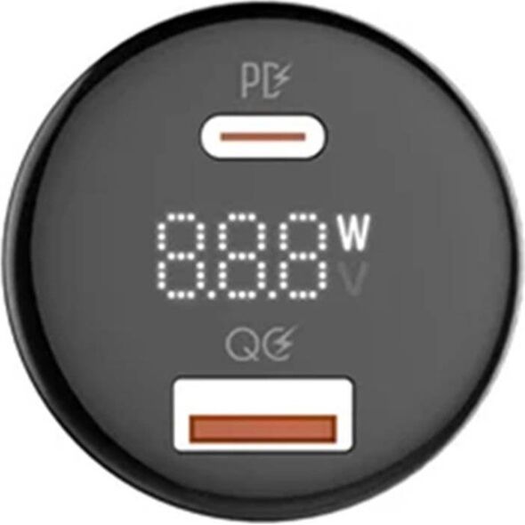 Ładowarka LDNIO Ładowarka samochodowa LDNIO C101, USB + USB-C, 100W + kabel USB-C do Lightning (czarna)