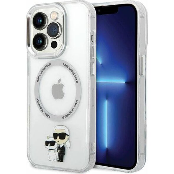 Karl Lagerfeld Etui Karl Lagerfeld KLHMP13LHNKCIT Apple iPhone 13 Pro hardcase transparent Iconic Karl&Choupette Magsafe