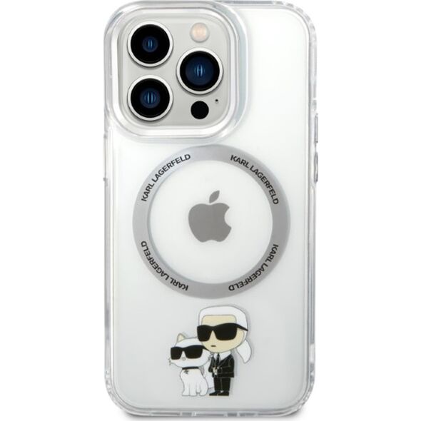 Karl Lagerfeld Etui Karl Lagerfeld KLHMP13LHNKCIT Apple iPhone 13 Pro hardcase transparent Iconic Karl&Choupette Magsafe