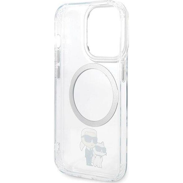 Karl Lagerfeld Etui Karl Lagerfeld KLHMP13LHNKCIT Apple iPhone 13 Pro hardcase transparent Iconic Karl&Choupette Magsafe