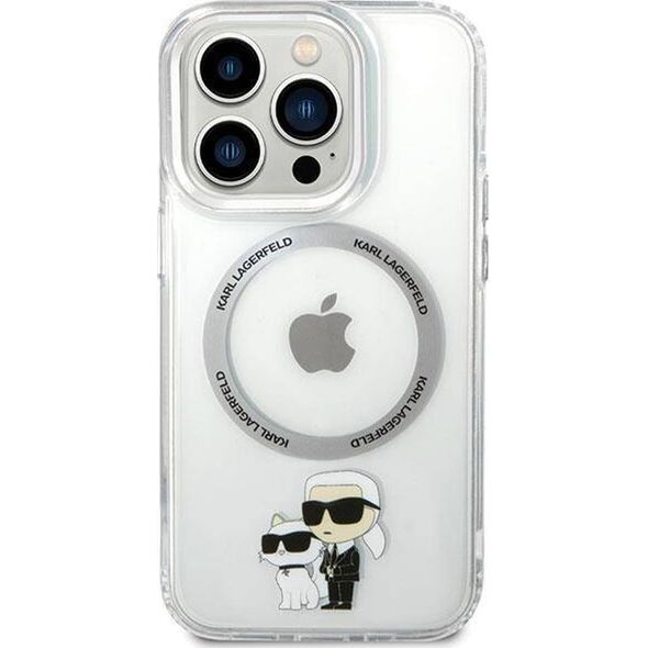 Karl Lagerfeld Etui Karl Lagerfeld KLHMP13LHNKCIT Apple iPhone 13 Pro hardcase transparent Iconic Karl&Choupette Magsafe