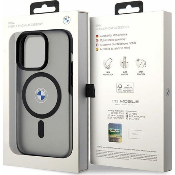 BMW Etui BMW BMHMP14XDSLK Apple iPhone 14 Pro Max czarny/black hardcase Signature MagSafe