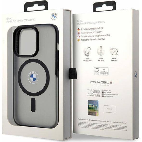 BMW Etui BMW BMHMP14XDSLK Apple iPhone 14 Pro Max czarny/black hardcase Signature MagSafe
