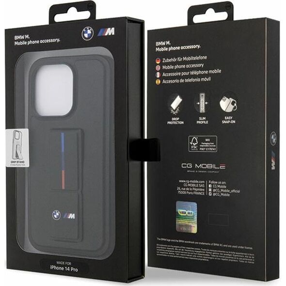BMW Etui BMW BMHCP14L22GSLK Apple iPhone 14 Pro czarny/black hardcase Grip Hot Stamp