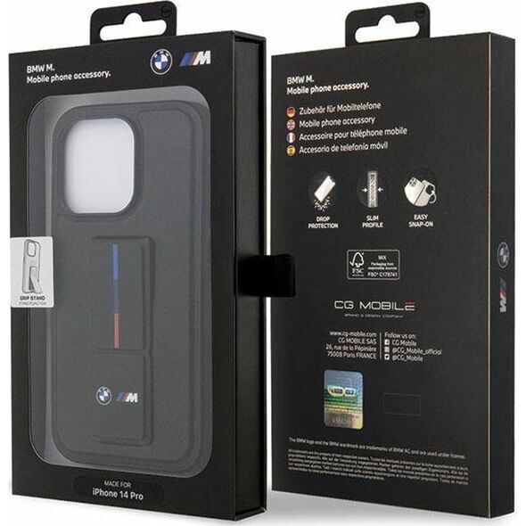 BMW Etui BMW BMHCP14L22GSLK Apple iPhone 14 Pro czarny/black hardcase Grip Hot Stamp