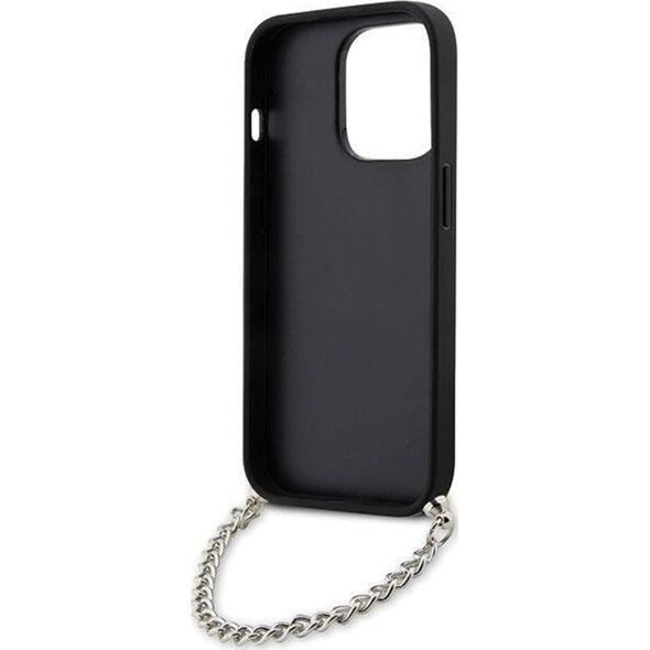 Karl Lagerfeld Etui Karl Lagerfeld KLHCP14XSACKLHPG Apple iPhone 14 Pro Max srebrny/silver hardcase Saffiano Monogram Chain