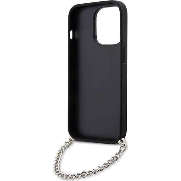 Karl Lagerfeld Etui Karl Lagerfeld KLHCP14LSACKLHPK Apple iPhone 14 Pro czarny/black hardcase Saffiano Monogram Chain
