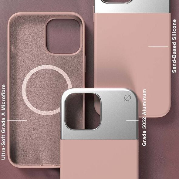 Atom Studios ATOM STUDIOS ETUI SPLIT SILICONE MAGSAFE IPHONE 13 PRO MAX RÓŻOWY