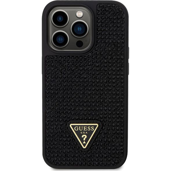 Guess Etui Guess GUHCP14XHDGTPK Apple iPhone 14 Pro Max czarny/black hardcase Rhinestone Triangle