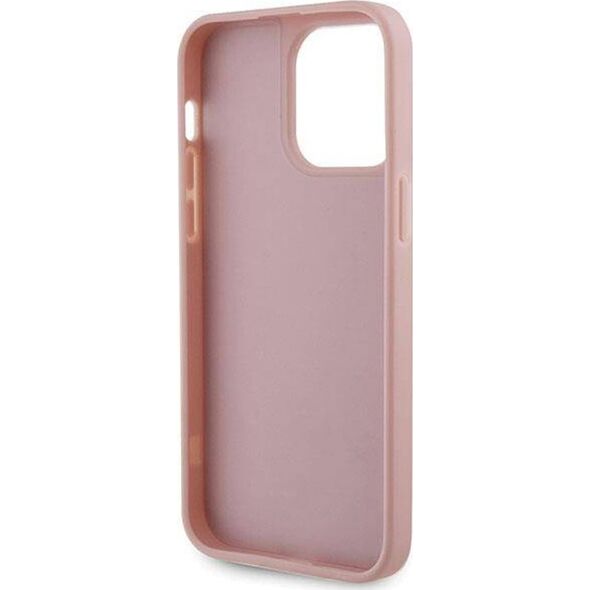 Guess Etui Guess GUHCP14XHDGTPP Apple iPhone 14 Pro Max różowy/pink hardcase Rhinestone Triangle
