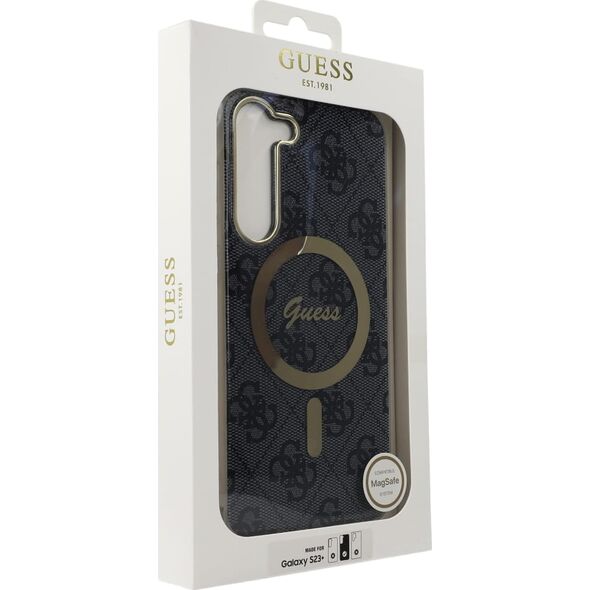 Guess Etui Guess GUHMS23MH4STK Samsung Galaxy S23+ Plus czarny/black hardcase 4G MagSafe