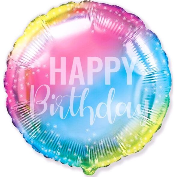 GoDan Balon foliowy 18" FX Birthday gradient Godan