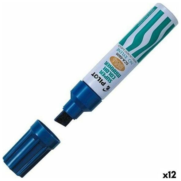 Pilot Marker permanentny Pilot SCA-6600  3-10 mm Niebieski (12 Sztuk)