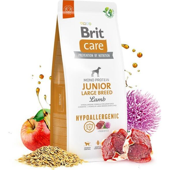 Brit Care Dog Hypoallergenic Junior Large Breed Lamb 12kg