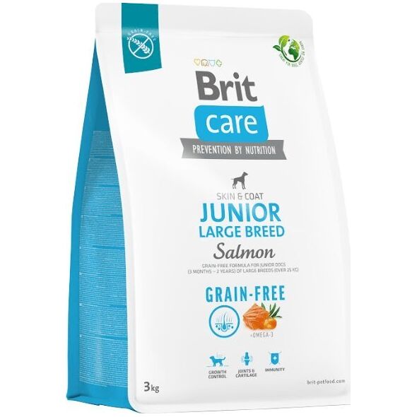 Brit Sucha karma dla psa Dog Grain-free Junior Large Breed Salmon 3 kg