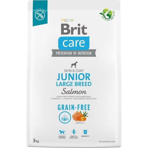 Brit Sucha karma dla psa Dog Grain-free Junior Large Breed Salmon 3 kg