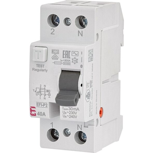 ETI Wyłącznik różnicowoprądowy EFI-P2 AC 40/0.03
